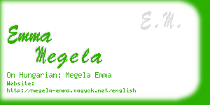 emma megela business card